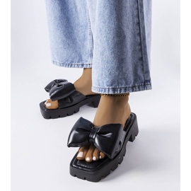 Seastar Black slides with tractor soles from Bossé 1