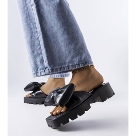 Seastar Black slides with tractor soles from Bossé 2