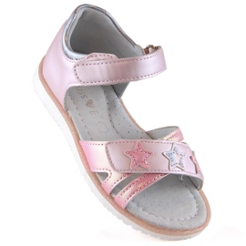 Evento Girls pink velcro sandals Miss 1 Evento Girls pink velcro sandals Miss 1
