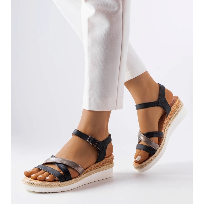 Black wedge sandals from Ridenour 1 Black wedge sandals from Ridenour 1