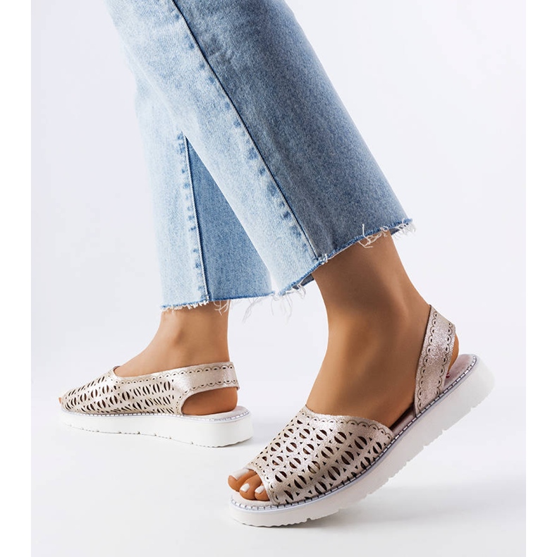 Rainy silver openwork sandals 2