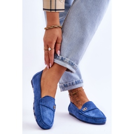 Castelo Blue Suede Slip On Loafers 2