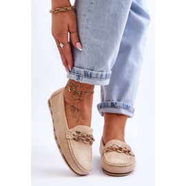Women's Suede Loafers Beige Sorento 1