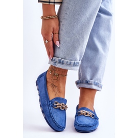 Blue Sorento Women's Suede Loafers 2