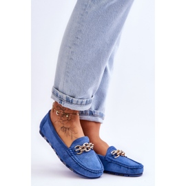 Blue Sorento Women's Suede Loafers 1