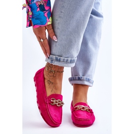 Women's Slip-on Suede Loafers Fuchsia Sorento pink 1