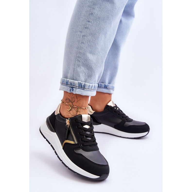 PG1 Women's Sports Shoes With Zipper Black Larisa 2