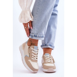 PG1 Women's Sports Shoes With Zipper Beige Larisa 1