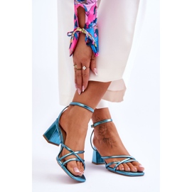 Fashionable Felisa Blue High Heel Sandals 2