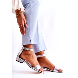 Alberto Violli Women's silver leather sandals 3 Alberto Violli Women's silver leather sandals 3