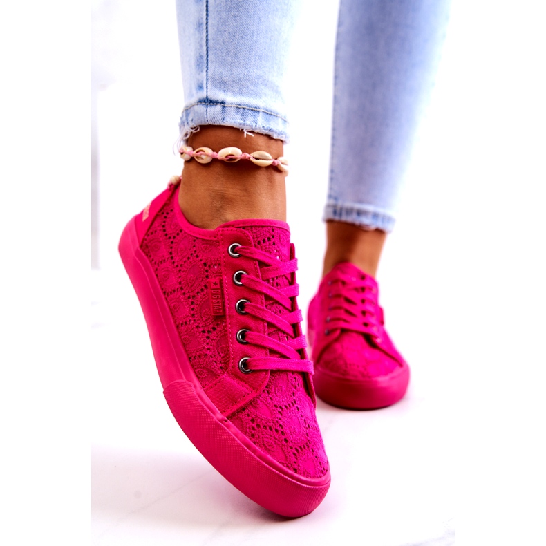 Openwork Sneakers Big Star JJ274060 Pink 3 Openwork Sneakers Big Star JJ274060 Pink 3