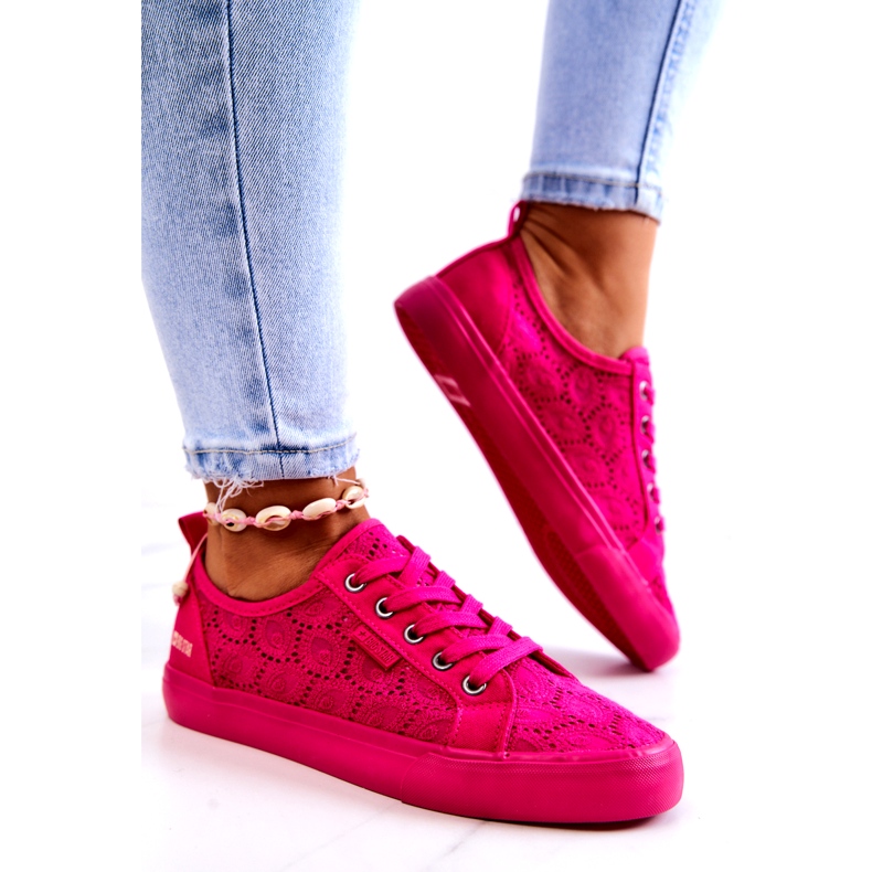 Openwork Sneakers Big Star JJ274060 Pink 4 Openwork Sneakers Big Star JJ274060 Pink 4
