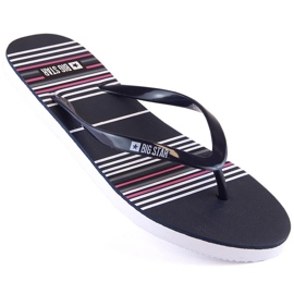 Black flat flip flops Big Star JJ274A351 2