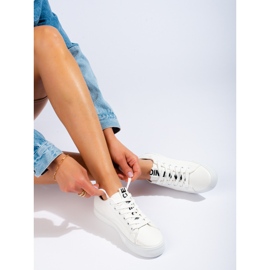 Shelovet white classic sports shoes 1