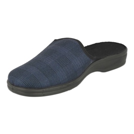 Befado Men's slippers Pu 089M414 blue 3 Befado Men's slippers Pu 089M414 blue 3