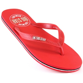Men's flip-flops red Big Star JJ174538 1 Men's flip-flops red Big Star JJ174538 1