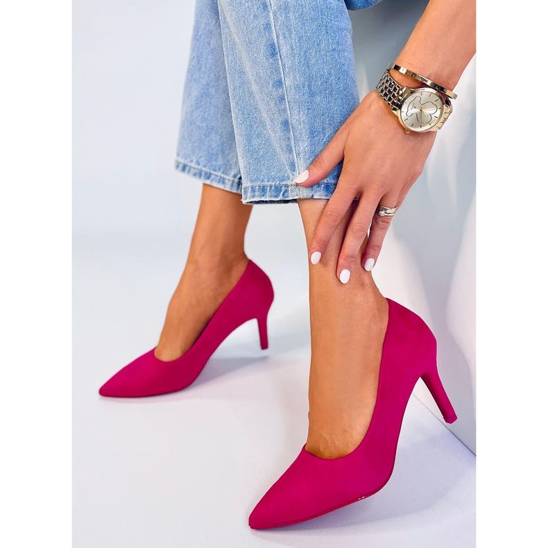 Classic women's pumps Eurielle Fuchsia pink 2