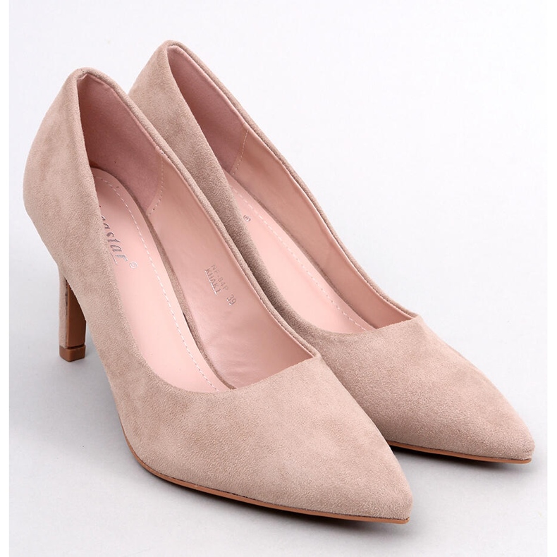 Classic women's Eurielle Khaki stilettos beige 1 Classic women's Eurielle Khaki stilettos beige 1