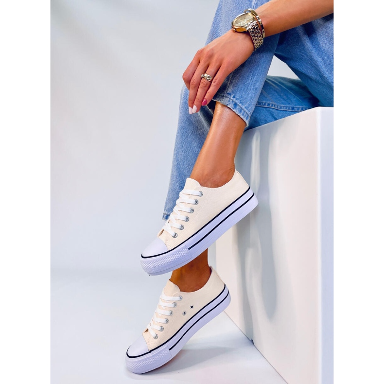 BM Fargis Beige women's classic sneakers 2 BM Fargis Beige women's classic sneakers 2