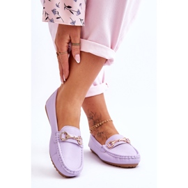 Classic Verona Purple Leather Loafers 2