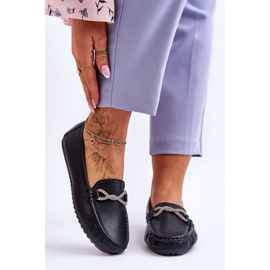 FC3 Women's Slip-On Loafers With Glitter Embellishment Black This Moment 1