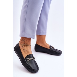 FC3 Women's Slip-On Loafers With Glitter Embellishment Black This Moment 2