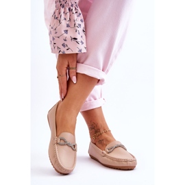 Women's Slip-on Loafers With Glitter Decoration Beige This Moment 2