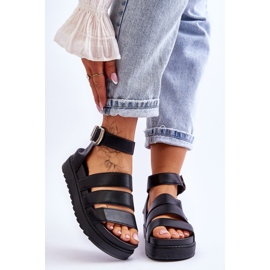 FM1 Sandals On A Massive Platform Black Lisbona 1