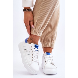 Women's Sports Shoes White and Blue Be First! 1