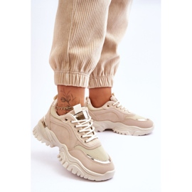 Classic Platform Sneakers Beige Need It 2