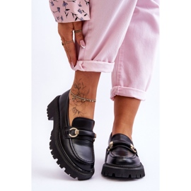 Women's Loafers On A Massive Platform Black Calypso 1