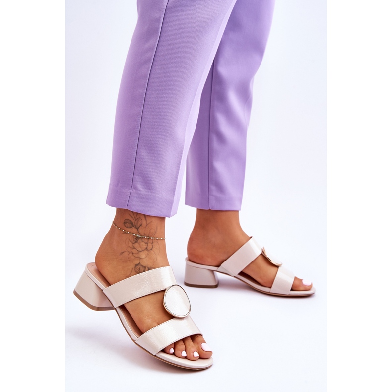 Elegant High Heels Sergio Leone KL310 Beige 2