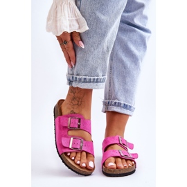 FB1 Women's Fuchsia Destino Slip-On Slippers pink 1