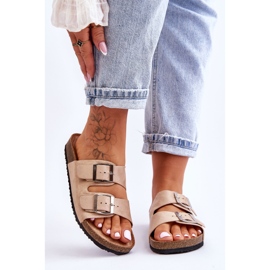 FB1 Women's Slip-On Slippers Beige Destino 1