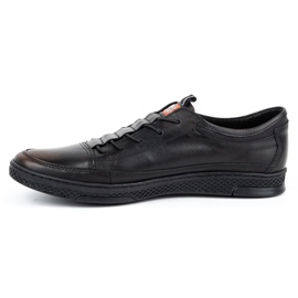 Polbut Men's leather casual shoes K22 kabir black 1 Polbut Men's leather casual shoes K22 kabir black 1