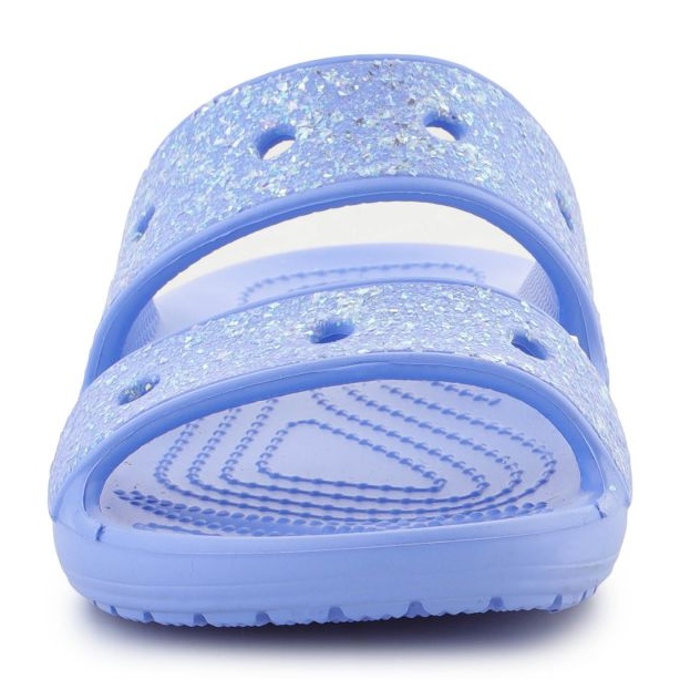 Crocs Classic Glitter Sandal Jr. 207788-5Q6 slippers blue 1 Crocs Classic Glitter Sandal Jr. 207788-5Q6 slippers blue 1