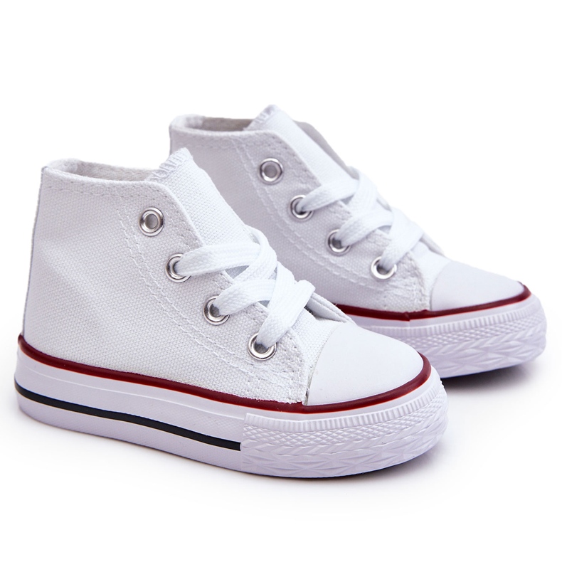 Children's High-top Sneakers, White 5