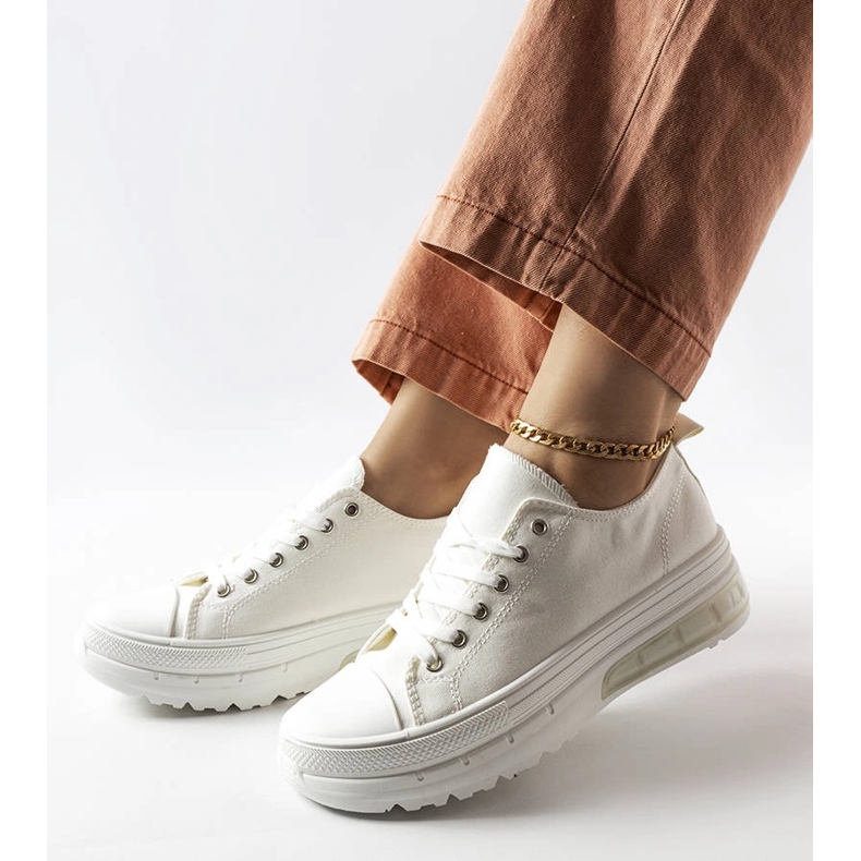 Hawthorne white platform sneakers 1