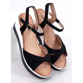 Wedge sandals from Winkler Black 1