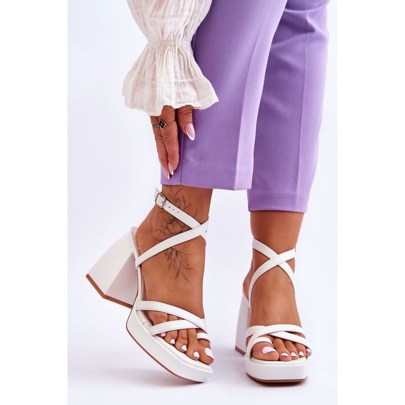 FS1 Fashionable White Secret Rose High Heels And Platform Sandals 1 FS1 Fashionable White Secret Rose High Heels And Platform Sandals 1