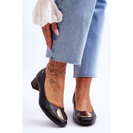 Leather Low Heel Pumps Maciejka 05960-01 Black 1 Leather Low Heel Pumps Maciejka 05960-01 Black 1