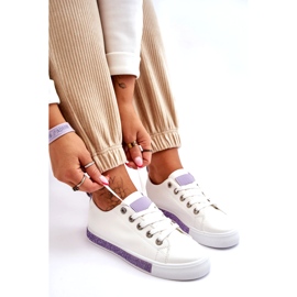 PS1 Women's Low Sneakers With Jets White-Purple Demira 1 PS1 Women's Low Sneakers With Jets White-Purple Demira 1