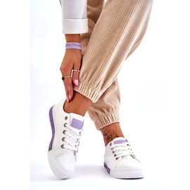 PS1 Women's Low Sneakers With Jets White-Purple Demira 3