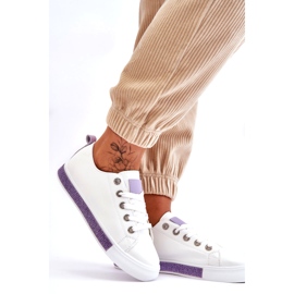 PS1 Women's Low Sneakers With Jets White-Purple Demira 5