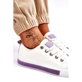 PS1 Women's Low Sneakers With Jets White-Purple Demira 7 PS1 Women's Low Sneakers With Jets White-Purple Demira 7