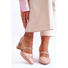 Leather Pumps With Belt Maciejka 05950-33 Pink 1 Leather Pumps With Belt Maciejka 05950-33 Pink 1