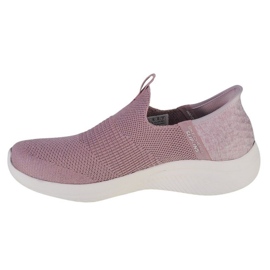 Skechers Hands Free Slipins Ultra Flex 3.0 Smooth Step Sports Shoes 149709-MVE pink 1