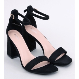 Aisha Black heeled sandals 1