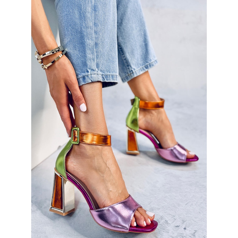 Seastar Geometric heel sandals from Marshmello Pink 1