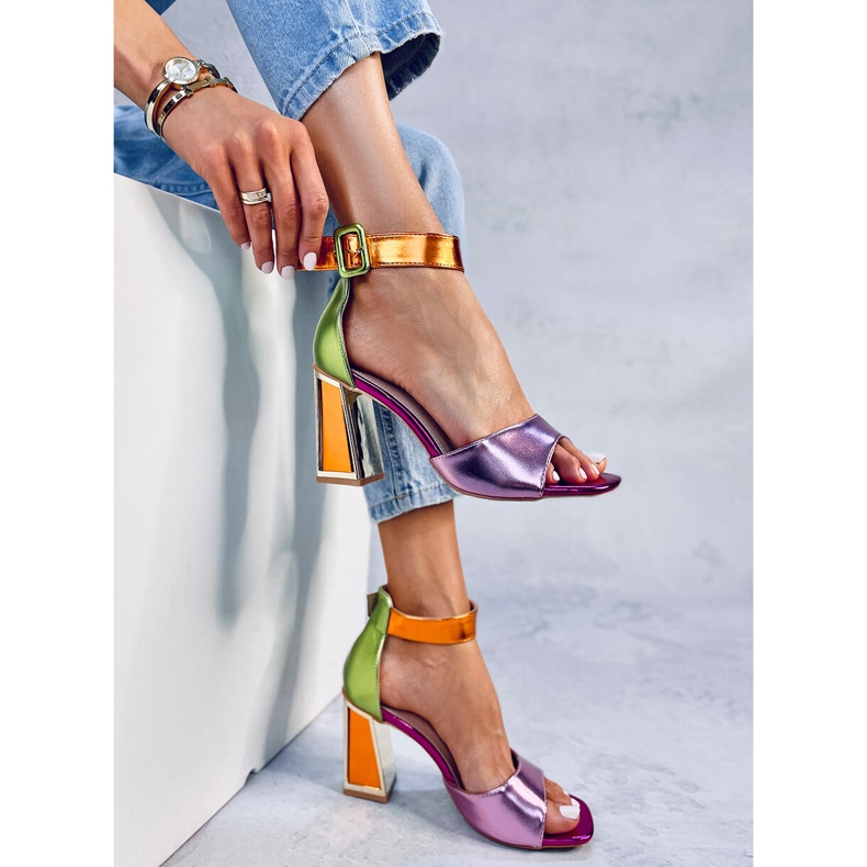 Seastar Geometric heel sandals from Marshmello Pink 2